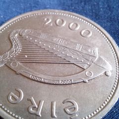 Millennium One Pound Irish Coin.