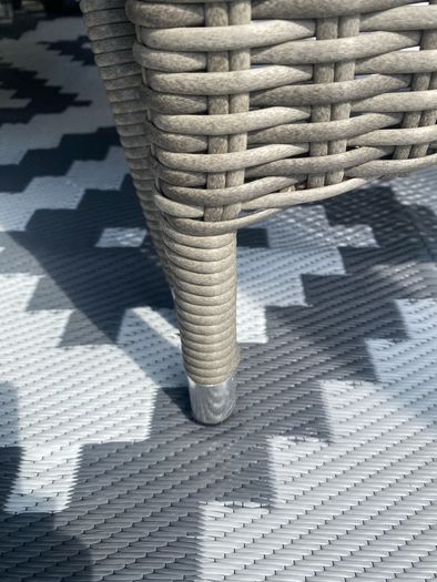 Table and six chairs