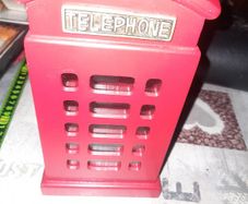 Vintage Telephone Box Money Bank, Postage Available on all my Items or Collection in Rochfortbridge Westmeath