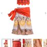 NEW! Moana Costume Disney Official. Size 7-8y Image 5