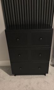 black drawers