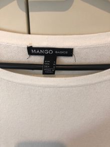 Mango white jumper dress