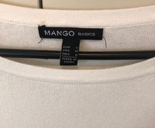 Mango white jumper dress