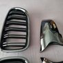 Brand New F10 F11 Lci Black Kidney Grilles & Mirror Covers Set Image 4