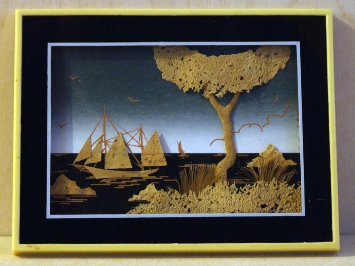 Cork wood art