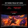 34 Inch Ultrawide Curved 180Hz Gaming Computer Monitor1500R PC Screen 21:9 UWQHD (3440x440) 128% sRGB,Adaptive Sync,178 Viewing Angle,HDMI Display Port,Compatible with Wall mounting- Image 2