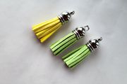 Faux leather tassel for making jewelry and other crafts 3pcs NEW