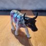 Porcelain colorful cow figurine Image 4