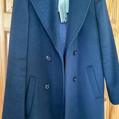 Moncrief navy wool coat UK 12 / M