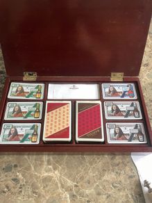 Martell cognac poker/card set