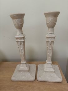 Candlesticks Pair - Handcast in UK