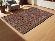 main image for ad Authentic Wool Kilim Rug  Afghan Tribal Design