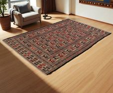 Authentic Wool Kilim Rug  Afghan Tribal Design