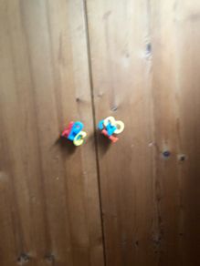 cot bed & wardrobe