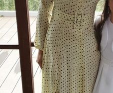 asos belted polka dot dress uk6