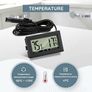 FREE EXPRESS SHIPPING Digital Thermometer Hygrometer with Probe Thermometers Temperature Humidity Gauge Meter for Reptile Incubator Poultry Office Living Room 3PCS Image 2