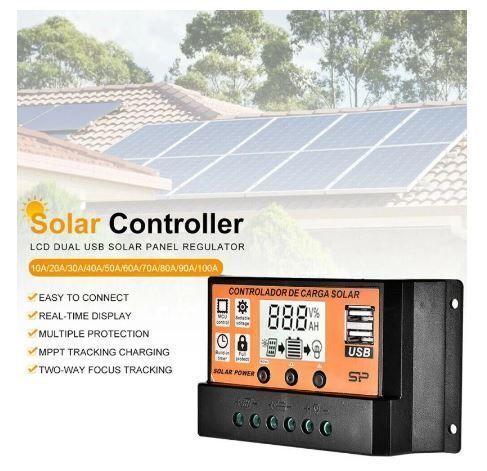60A Solar Charge Controller 12V/24V MPPT/PWM