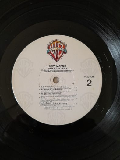 Gary Morris - Why Lady Why. 1983. Country . LP. Vinyl. Record. WB. USA. Album.