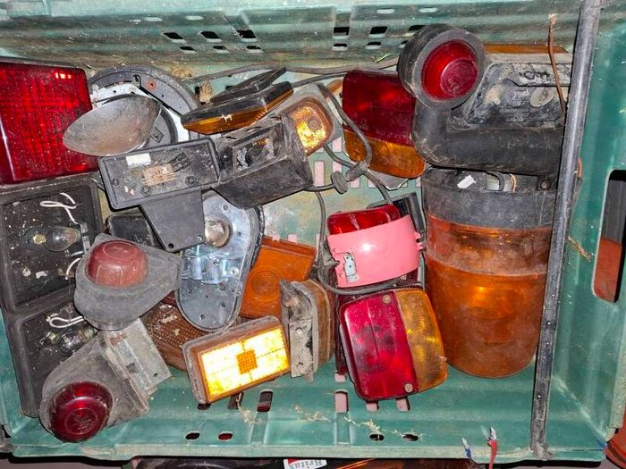 old miscellaneous trailer lights