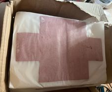 Socket box putty pads.