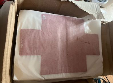 Socket box putty pads.