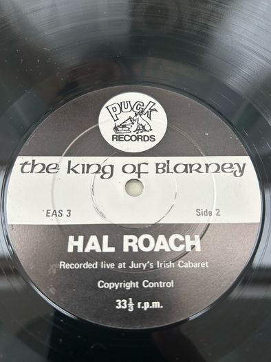 Hal Roach Irish Comedian Record and SIGNED sleeve