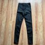 QUIZ Black Faux Leather Skinny Jeans, NEW size 6 Image 7