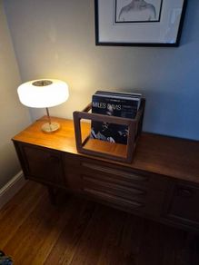 vinyl storage - midcentury style