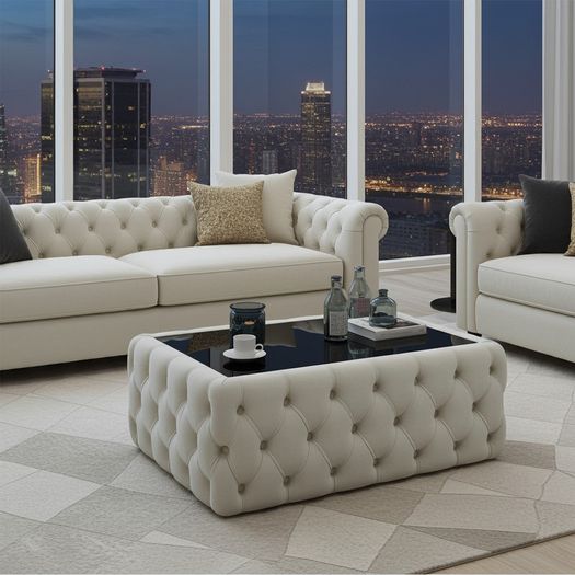 Velvet coffe table 83x63
