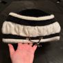 Stylish Black & White Hat Fluffy & Adjustable New Unused Image 2