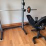 Weider Pro 490 DC Olympic Bench, Squat Rack, 20kg Olympic Bar & Weights Image 2