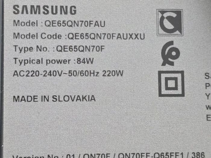 Samsung 65 Inch Neo QLED 4K TV (QN70F) - Like New Condition - 4+ Years Samsung Warranty