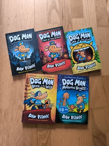 5 Dog Man books each for 3 euro all for 11