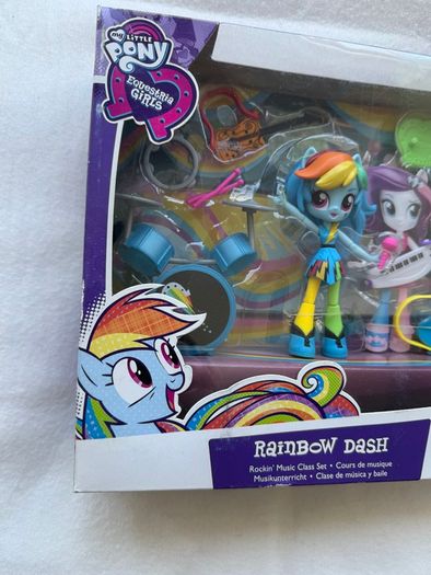 My Little Pony Equestria Girls Minis Rainbow Dash Rockin' Music Class Set Hasbro new Please look at the pictures