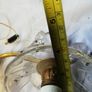 Vintage 1960 Wall Brass & Glass Drops Murano Lamps Image 10