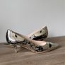 Christian Dior silver leather shoes Image 4