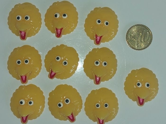 Sesame Street Resin Cabochon pk. 4