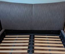 king size sleigh bed ( mattress not included)