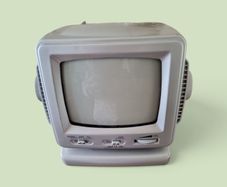 Vintage Black and White 5inch Screen TV Radio