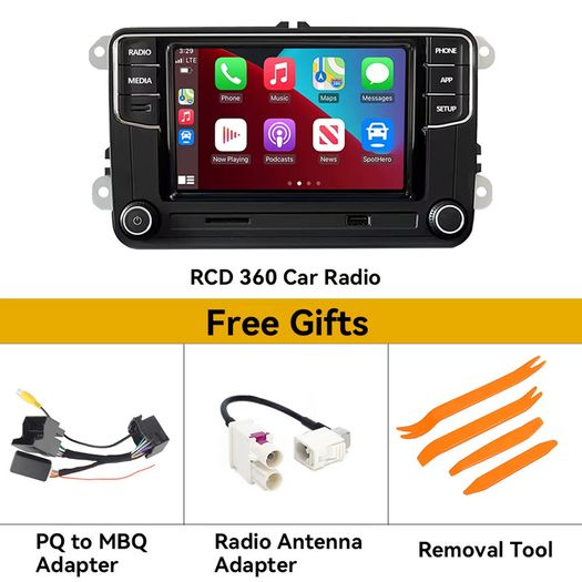 RCD360 Plus 187B MIB Radio RCD360 PRO Android Auto Carplay Maps For Volkswagan VW Golf 5 6 Jetta MK5 MK6 Tiguan CC Polo Passat 6RD035187B RCD330