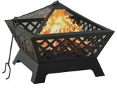Fire Pit with Poker 64 cm XXL Steel