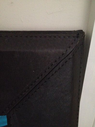 Leather trim Mirror