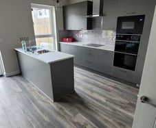 Laminate floor fitting