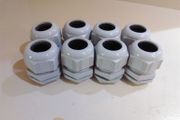 Electric Plastic Cable Glands M32, 8 Pack