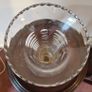 10Inch Tall Vintage Crystal Cut Stem Vase Image 8