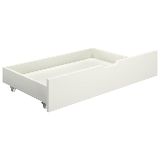 Bed Frame with 2 Drawers White Solid Pine Wood 100x200 cm
