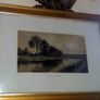 Large Antique Framed Landscape 'The Silvery Morn' Image 5