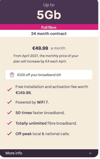 100% Full Fibre Broadband From 34.99