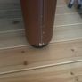 Cassina Brown leather Foot stool Image 5