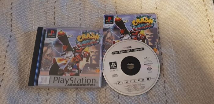 Crash Bandicoot 3 Warped Platinum Version Top PS1 Game